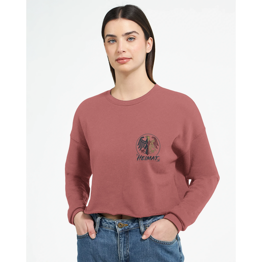 Damen-Pullover in Mauve mit Motiv „Stößchen bei Sunset“