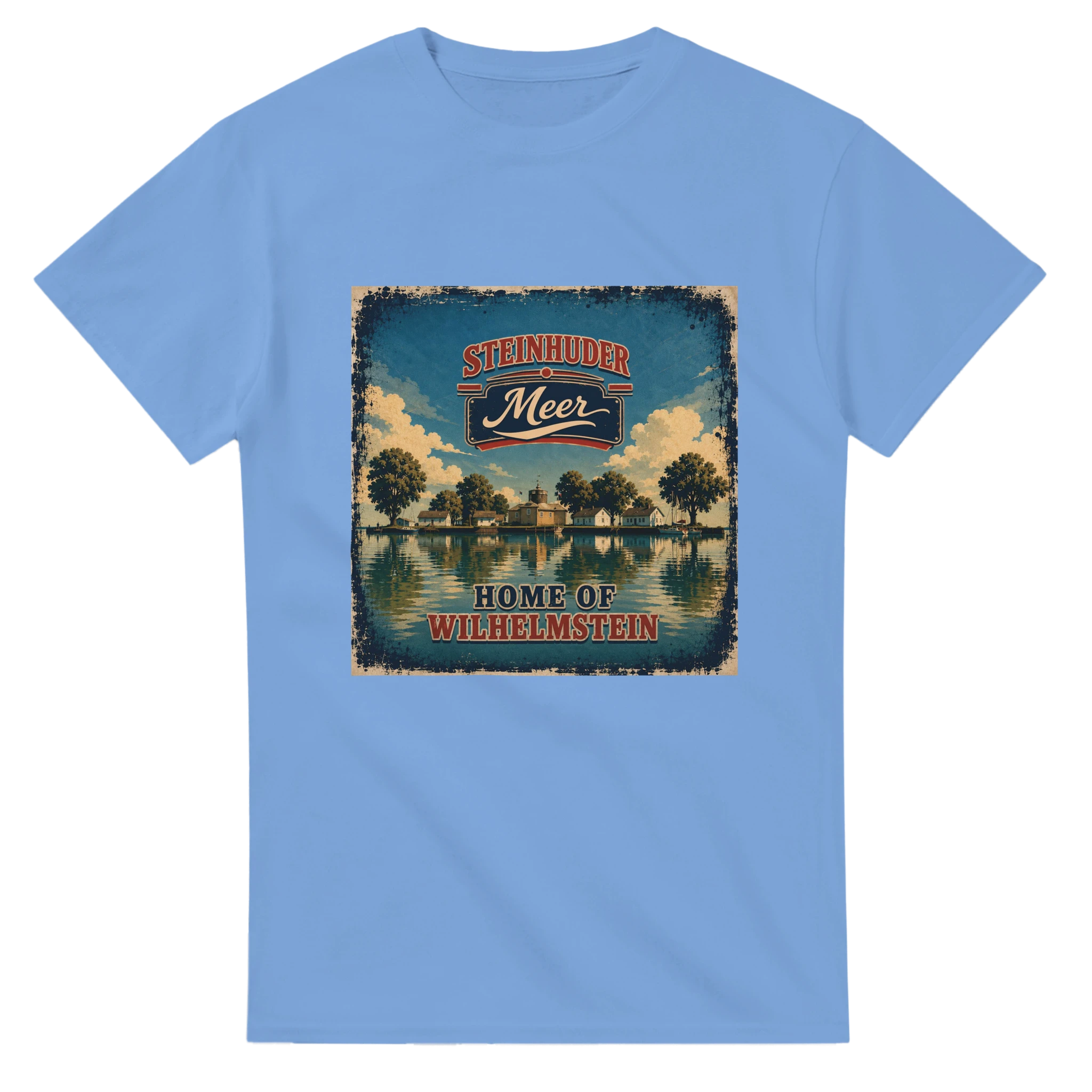 T-Shirt in Natur mit Motiv „Insel Wilhelmstein“