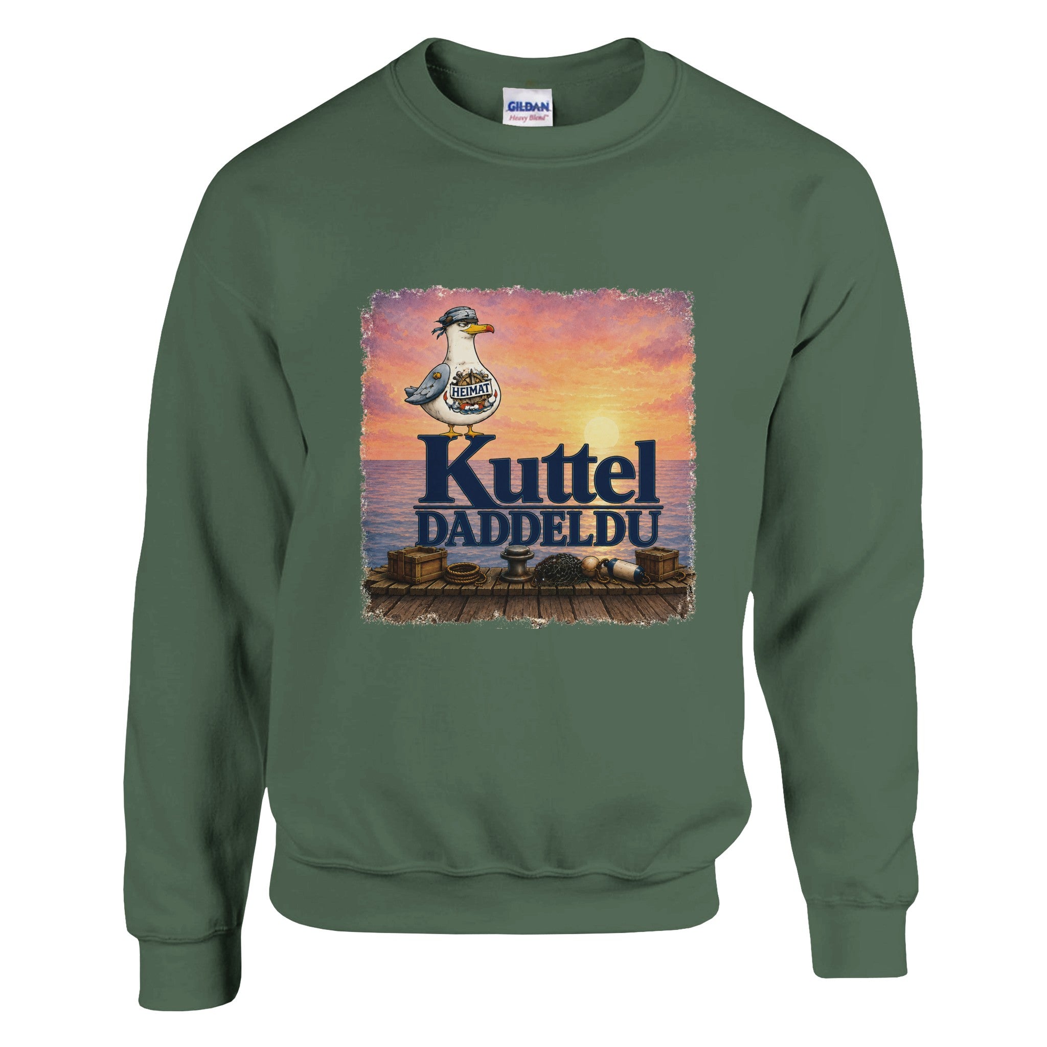 Pullover in Hellrosa mit Motiv „Kuttel Daddeldu“