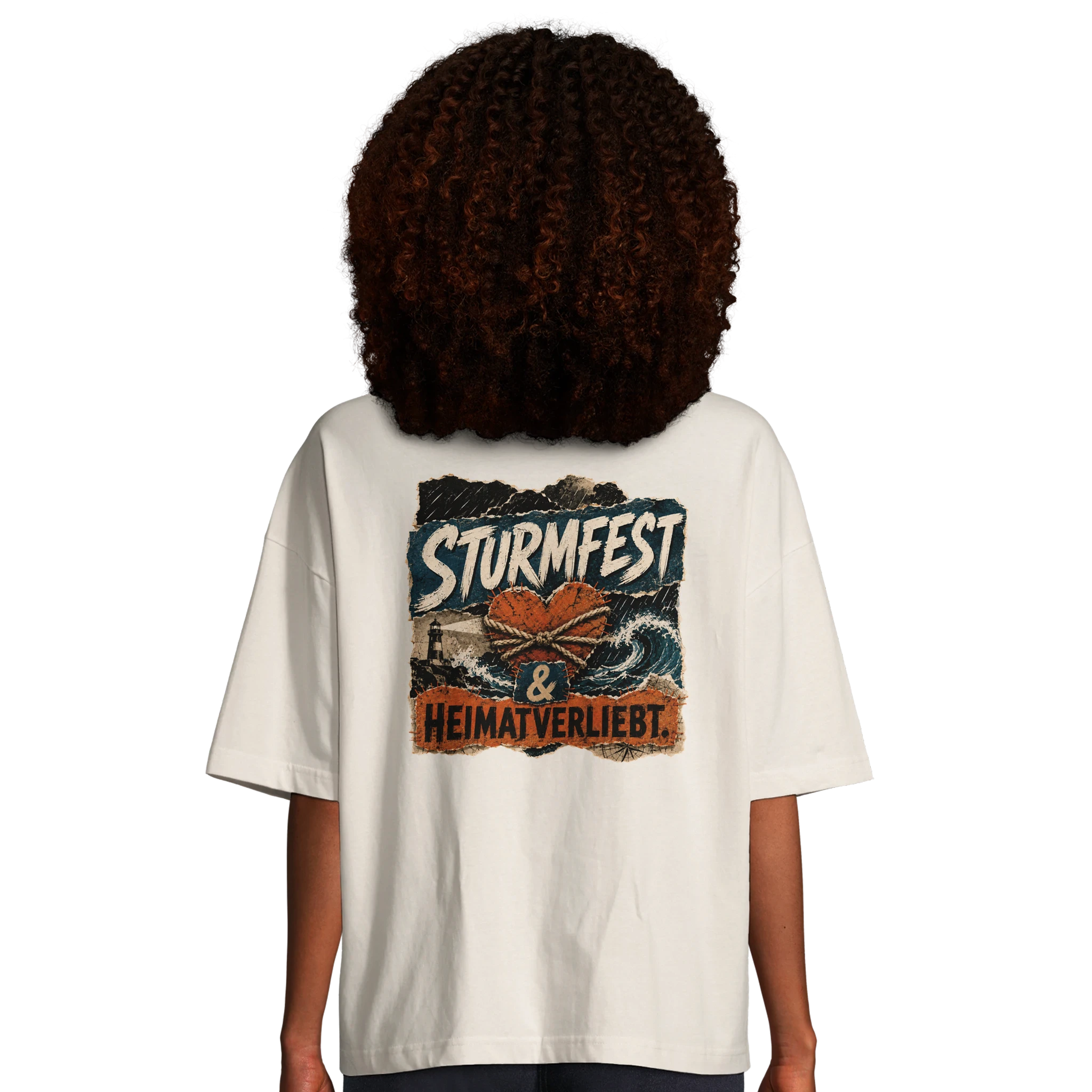 Übergroßes T-Shirt für Damen aus Bio-Baumwolle in Hellgelb