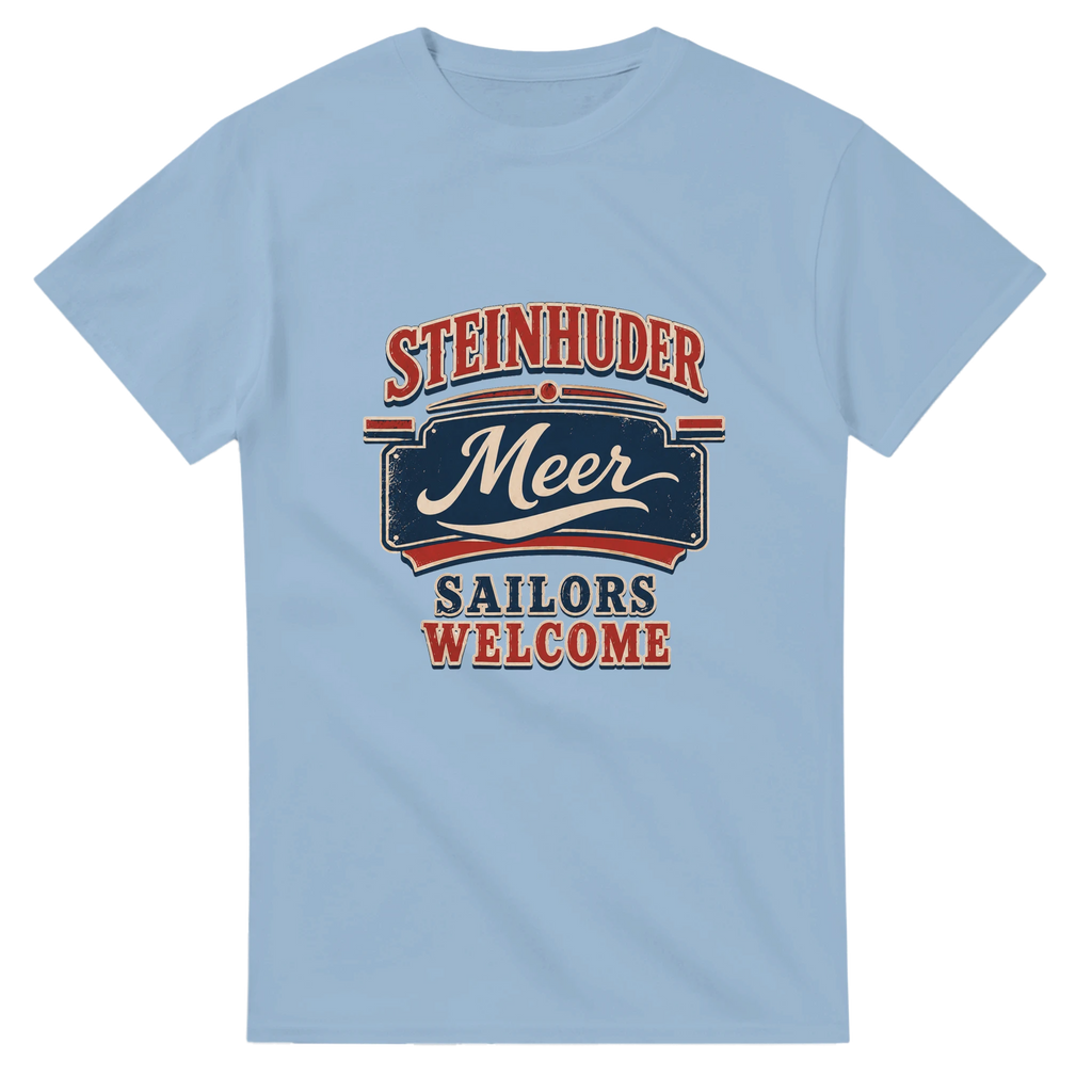 T-Shirt in Weiß mit Motiv „Sailors Welcome“