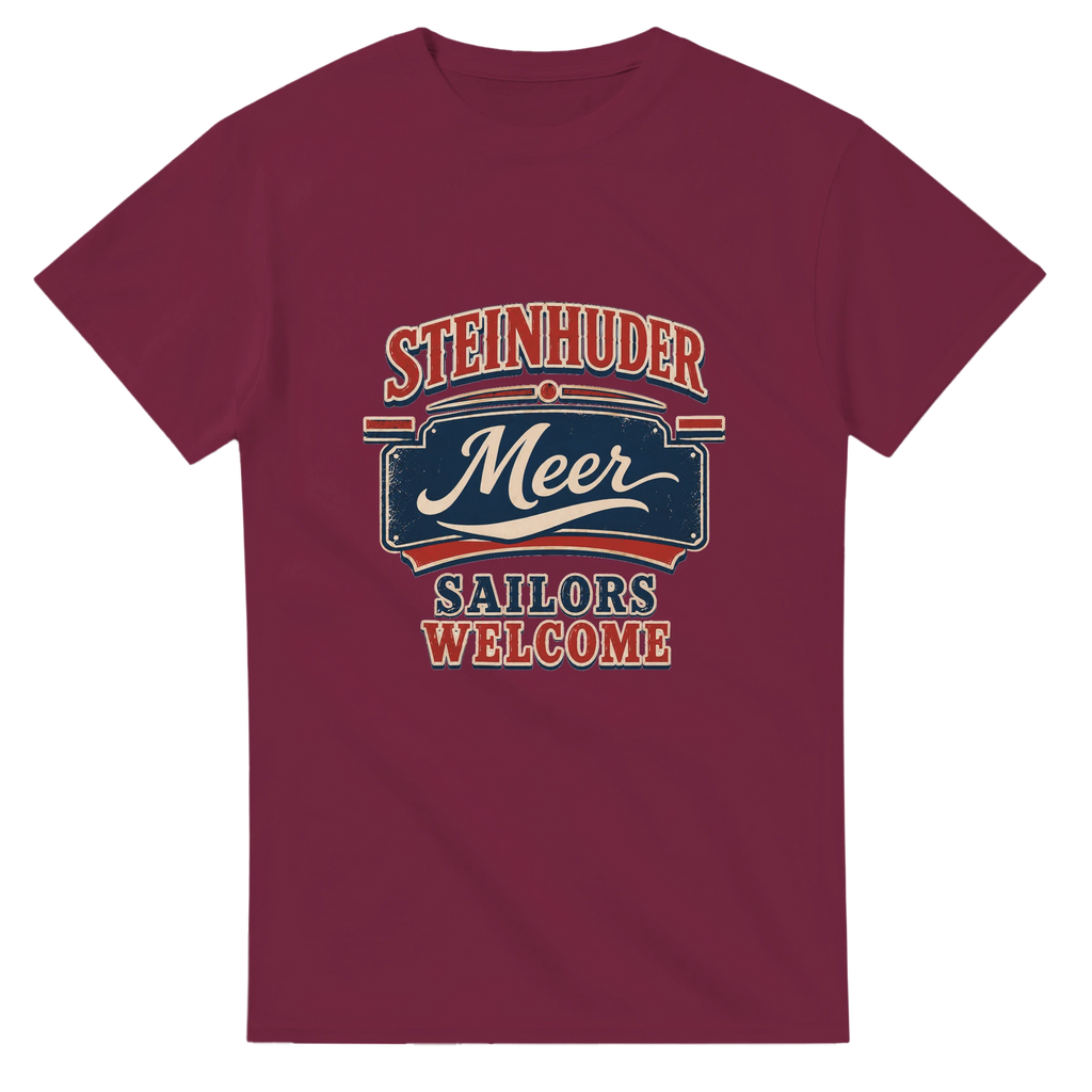 T-Shirt in Weiß mit Motiv „Sailors Welcome“