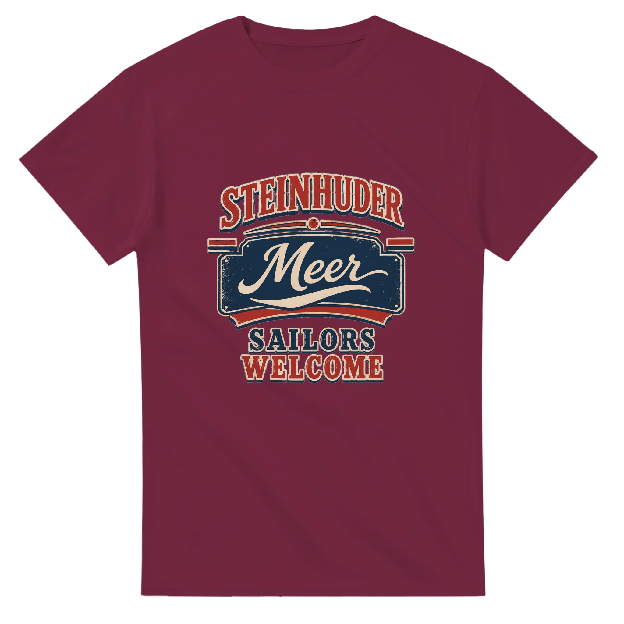 T-Shirt in Weiß mit Motiv „Sailors Welcome“