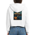 Damen-Hoodie in Weiß mit Motiv „Kapitän an Bord“