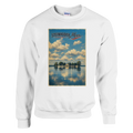 Pullover in Weiß mit Motiv „Wilhelmstein im Steinhuder Meer“