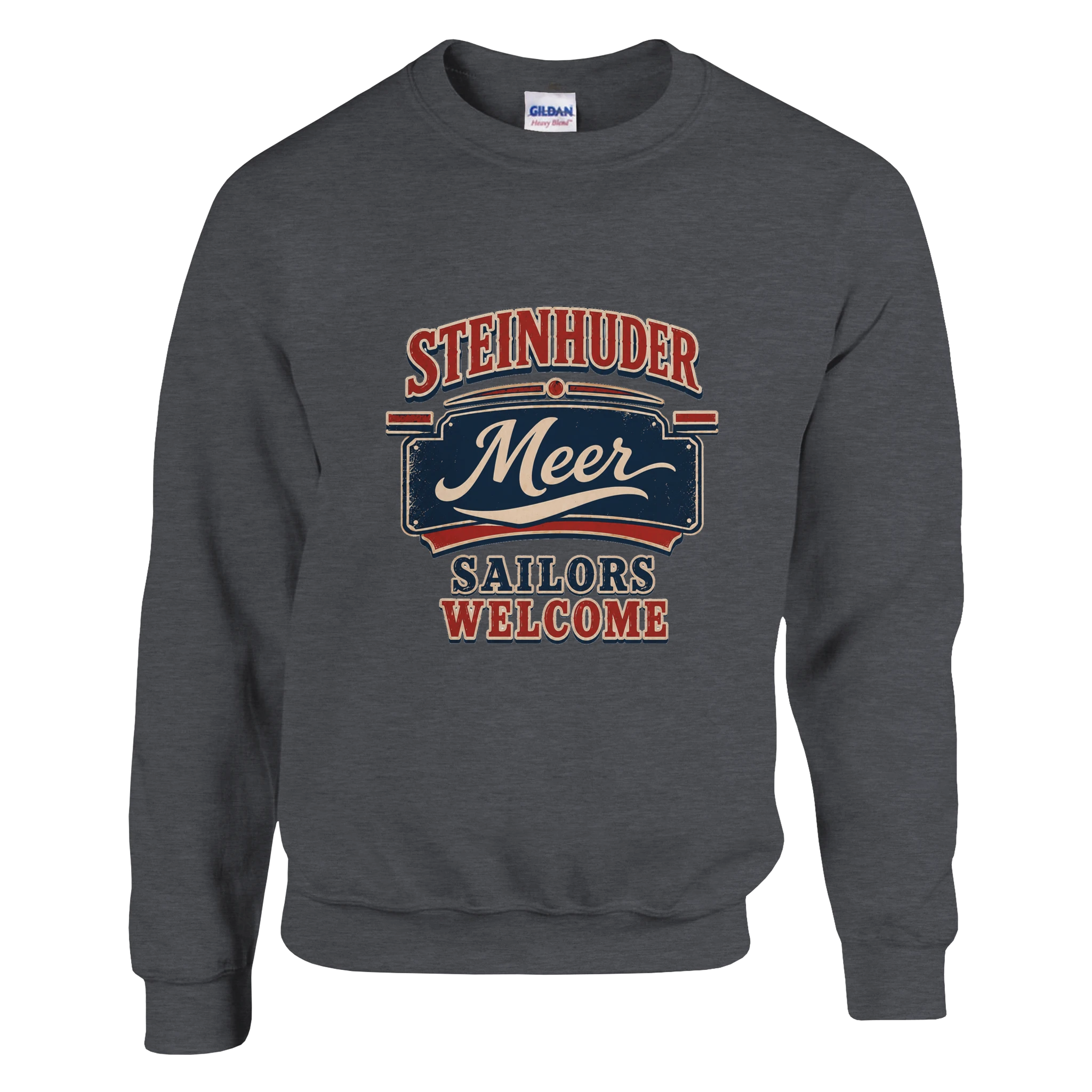 Pullover in Weiß mit Motiv „Sailors Welcome“