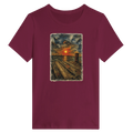 Damen-T-Shirt in Zitronengelb mit Motiv „Steinhuder Meer Kunst“