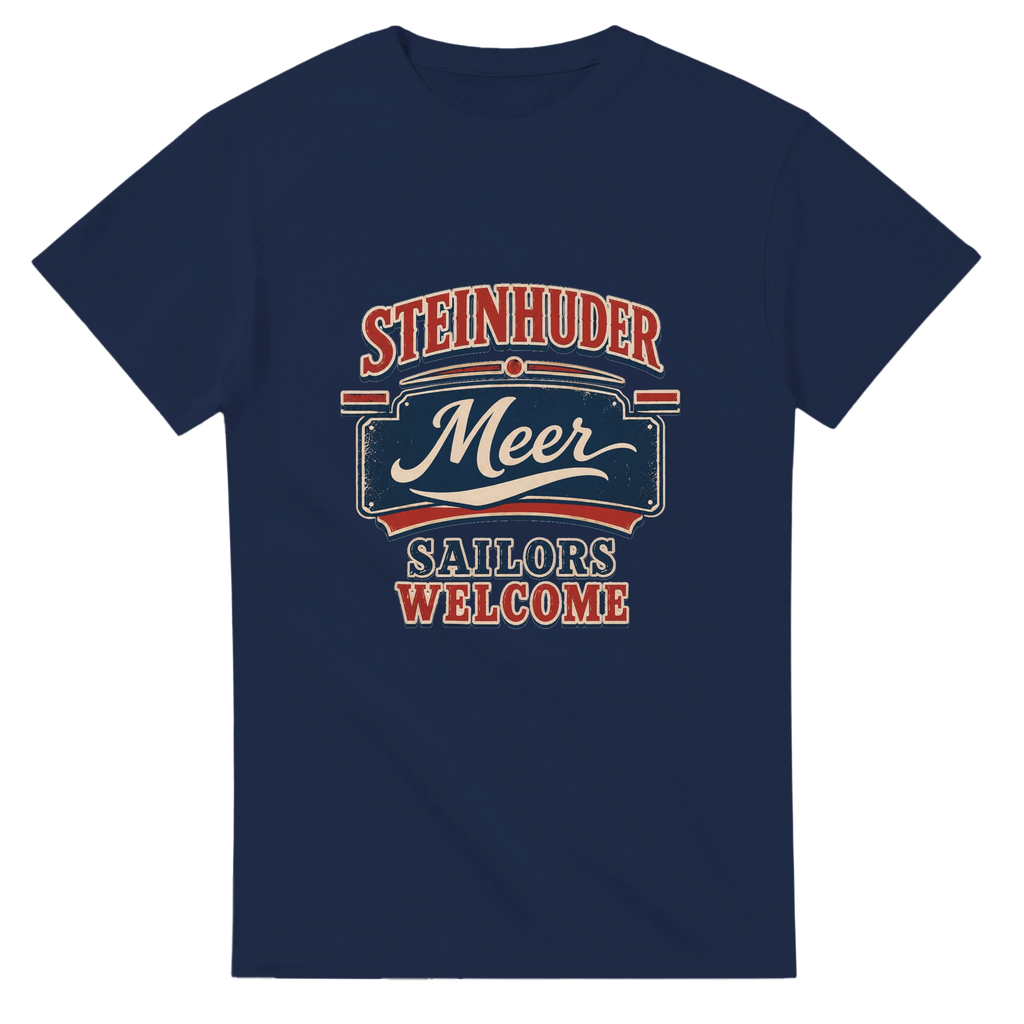 T-Shirt in Weiß mit Motiv „Sailors Welcome“