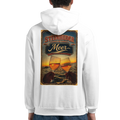 Hoodie in Aschgrau mit Motiv „Stößchen bei Sunset“