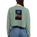 Damen-Pullover in Staubblau mit Motiv „MS Steinhude Abendstimmung“
