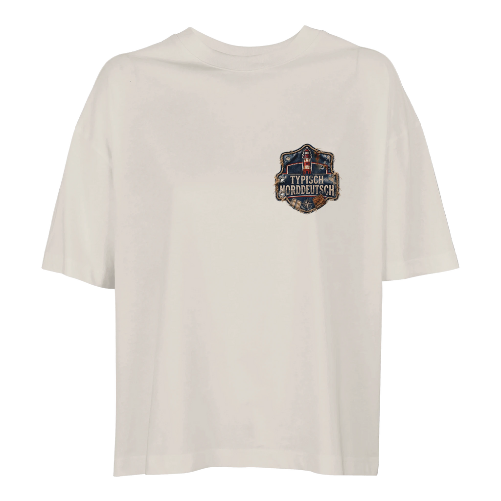 Übergroßes T-Shirt für Damen aus Bio-Baumwolle in Hellgelb