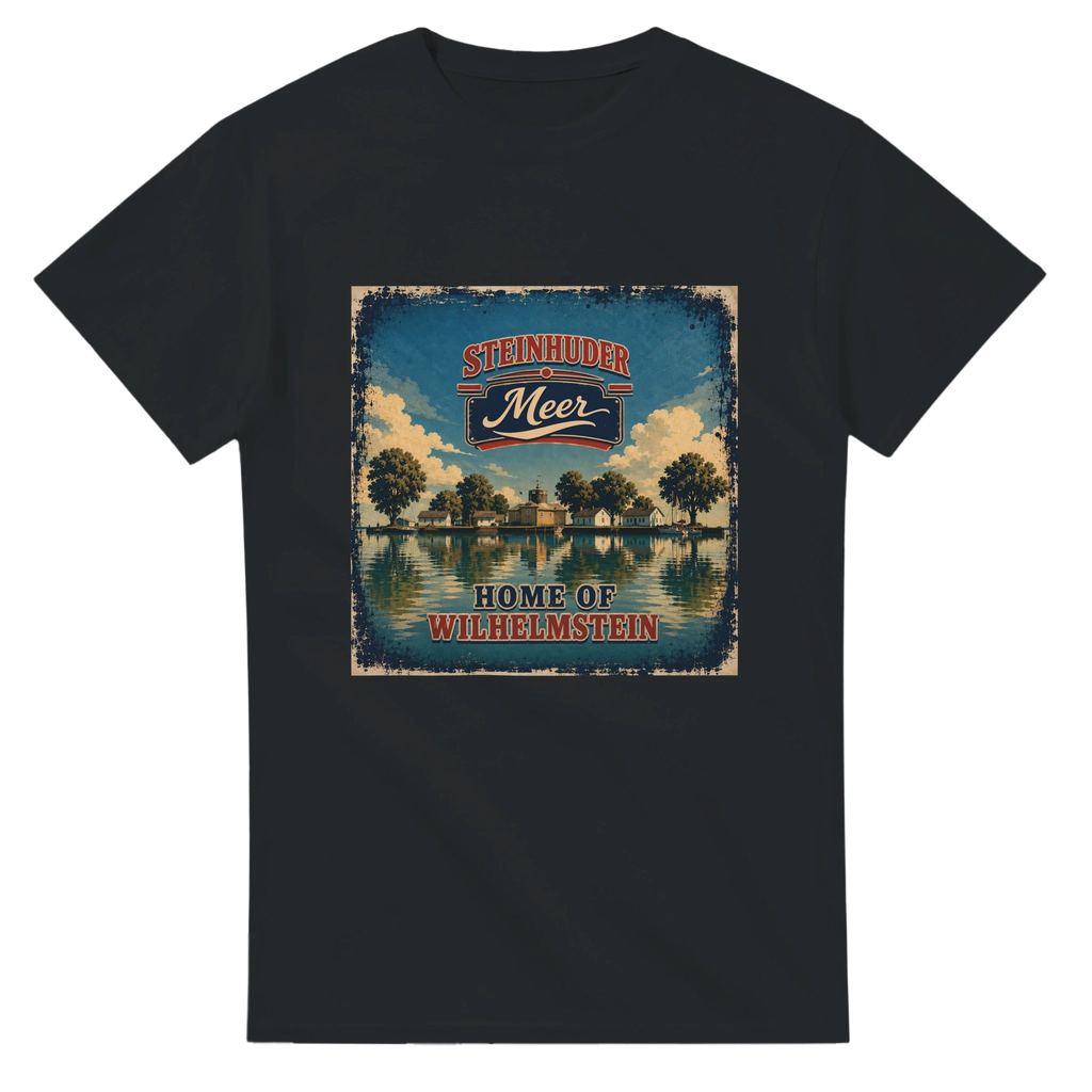T-Shirt in Weiß mit Motiv „Insel Wilhelmstein“