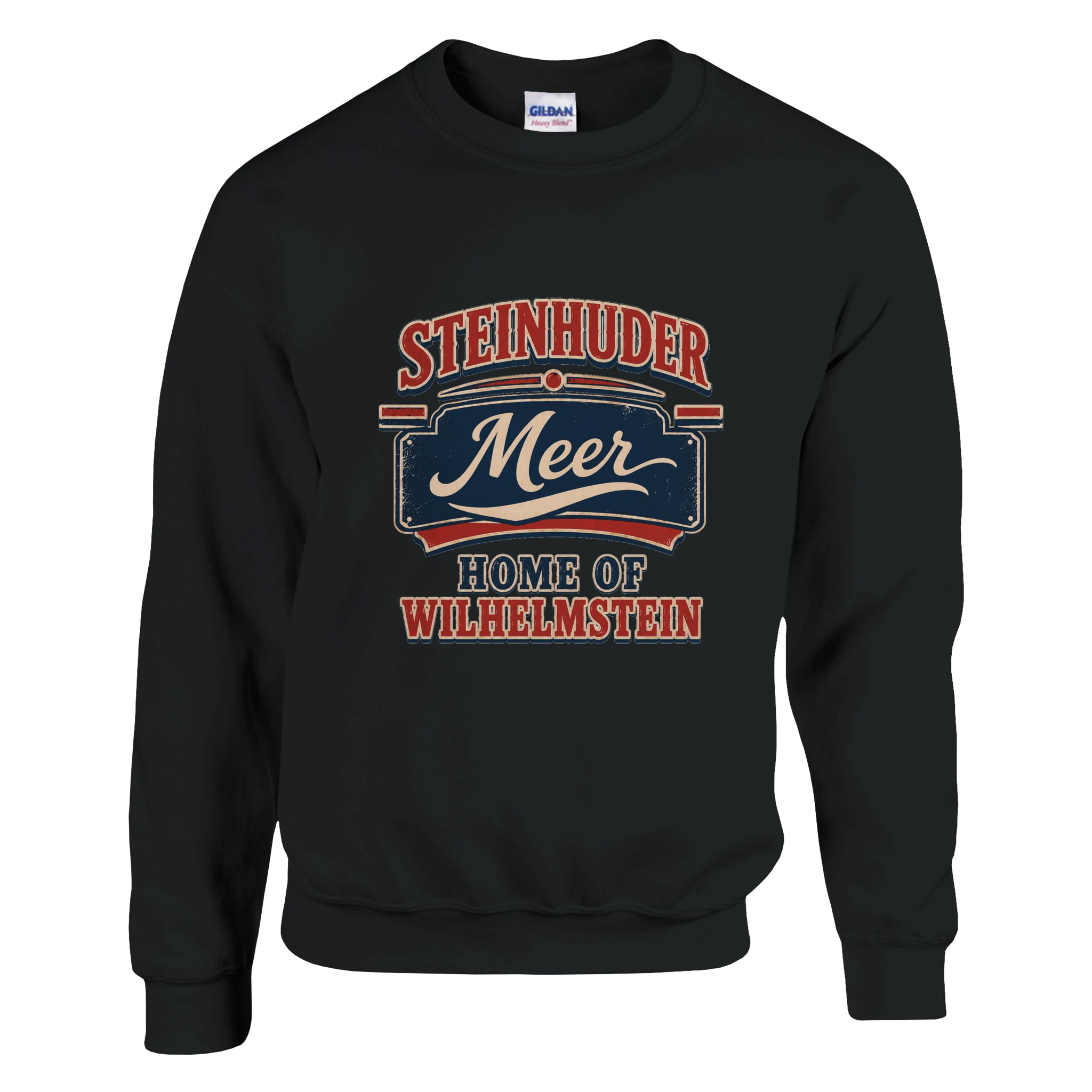 Pullover in Weiß mit Motiv „Home of Wilhelmstein“