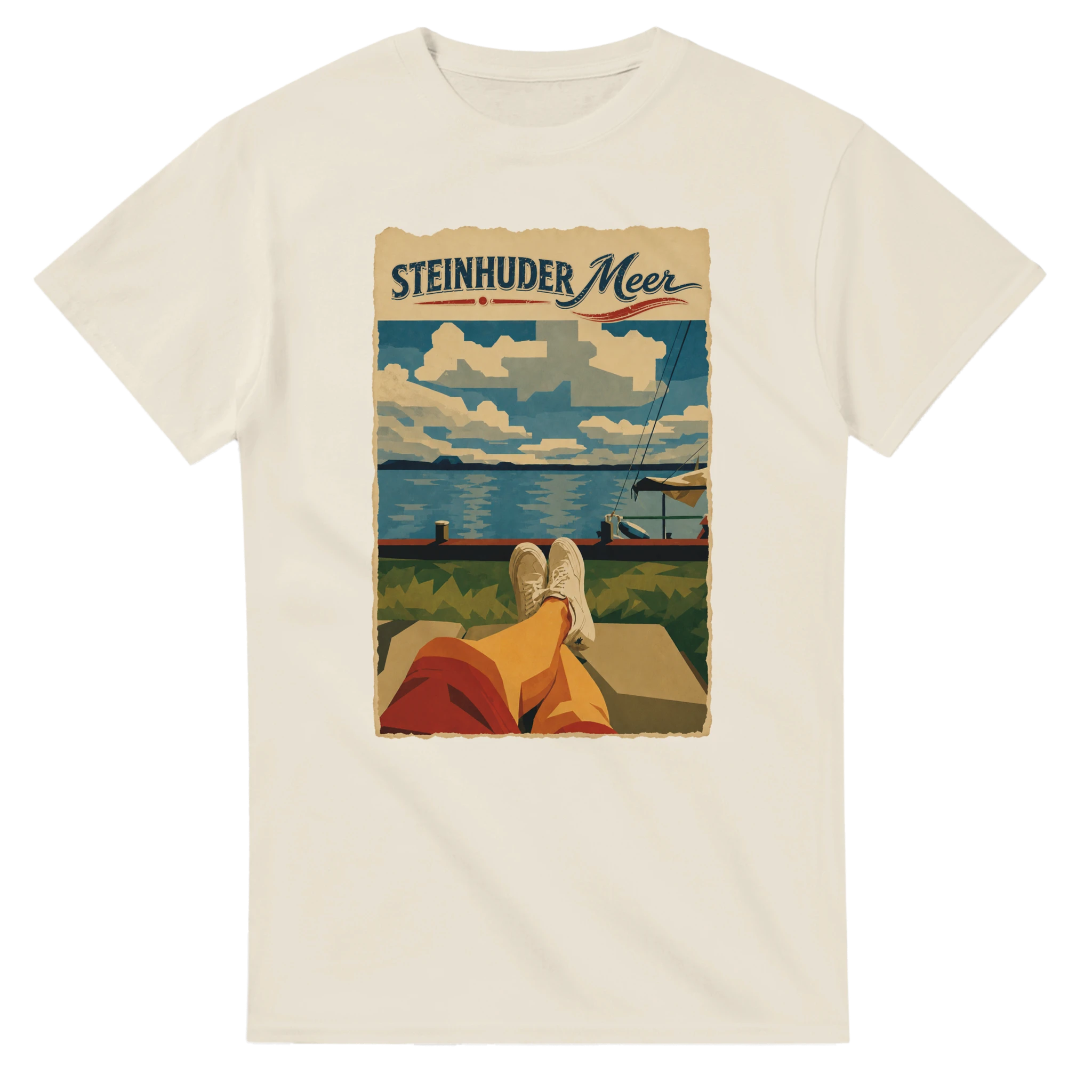 T-Shirt in Weiß mit Motiv „Chillout“