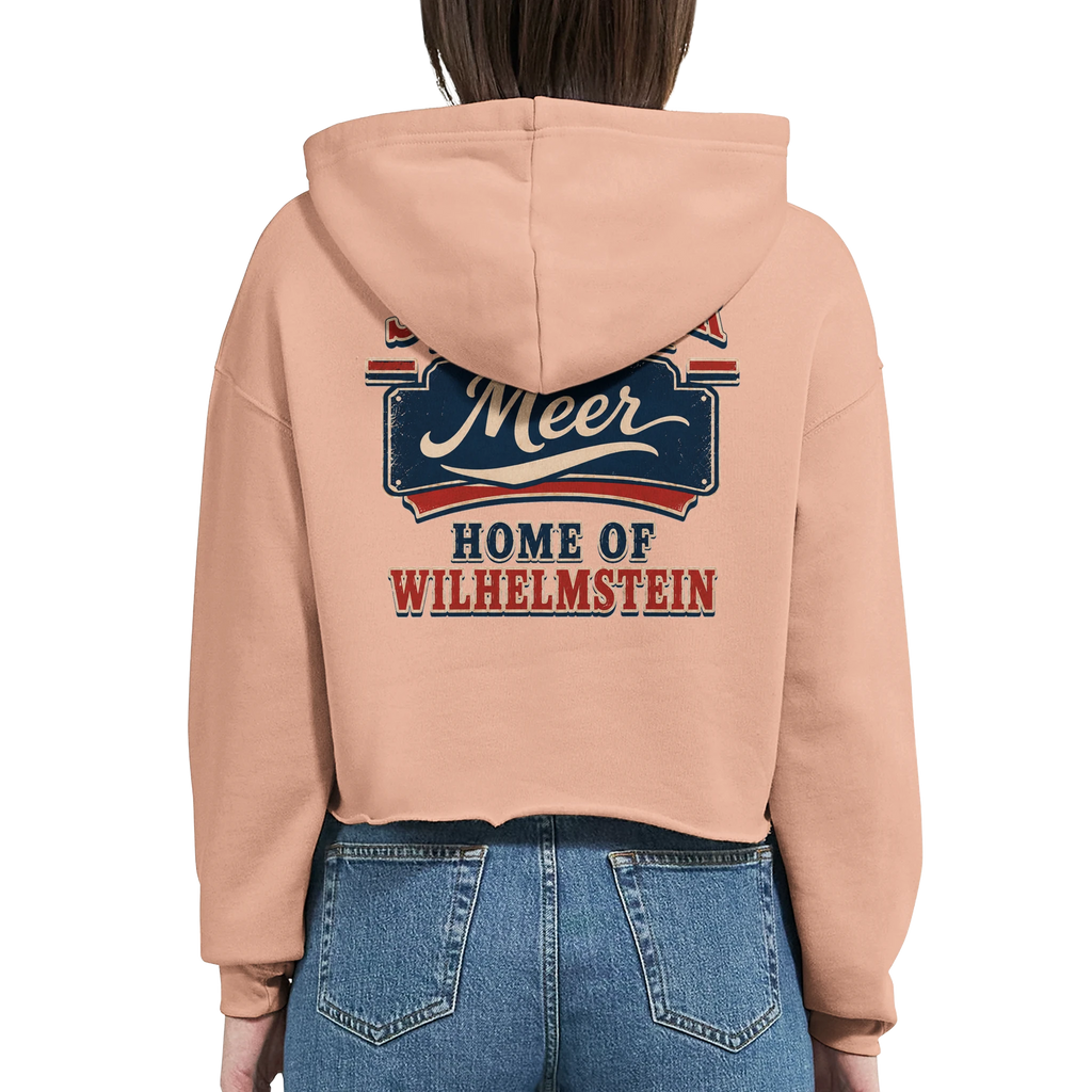 Damen-Hoodie in Weiß mit Motiv „Home of Wilhelmstein“