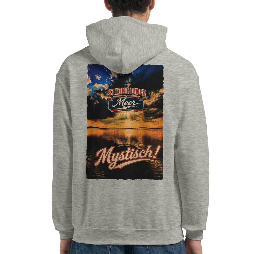 Hoodie in Weiß mit Motiv „Mystisch“