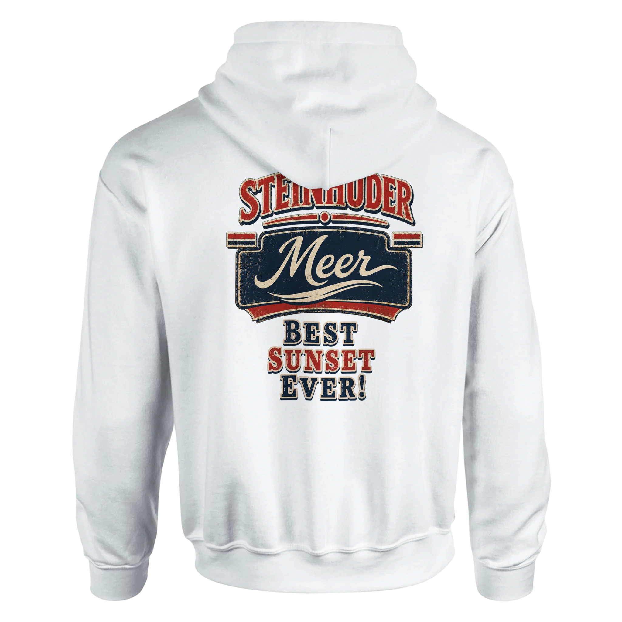 Hoodie in Aschgrau mit Motiv „Best Sunset ever!“