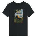 Damen-T-Shirt in Weiß mit Motiv „Relax und Champagner“