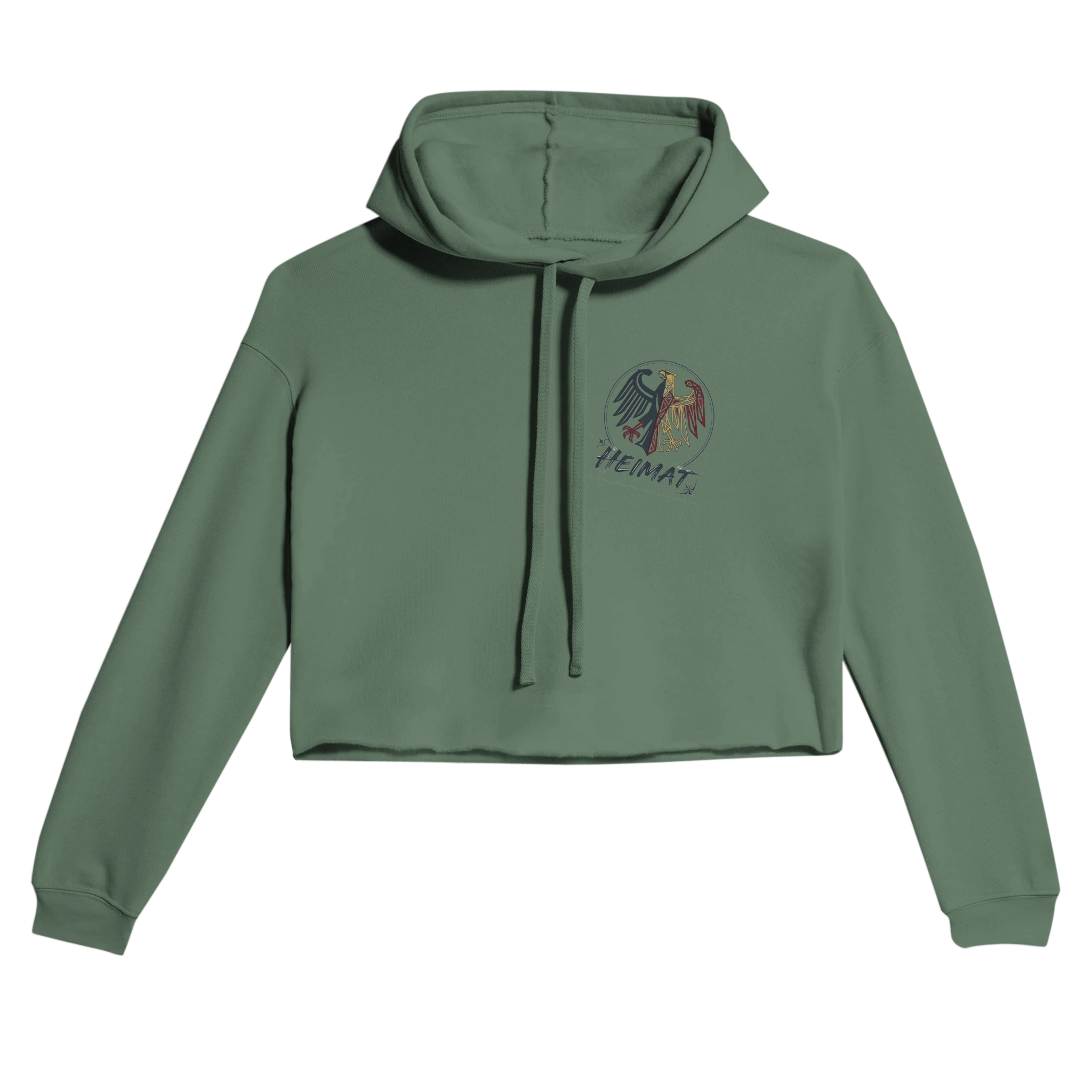 Damen-Hoodie in Pfirsich mit Motiv „Stößchen bei Sunset“