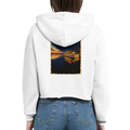 Damen-Hoodie in Pfirsich mit Motiv „MS Steinhude Abendstimmung“