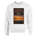 Pullover in Weiß mit Motiv „Steg an der Planke“