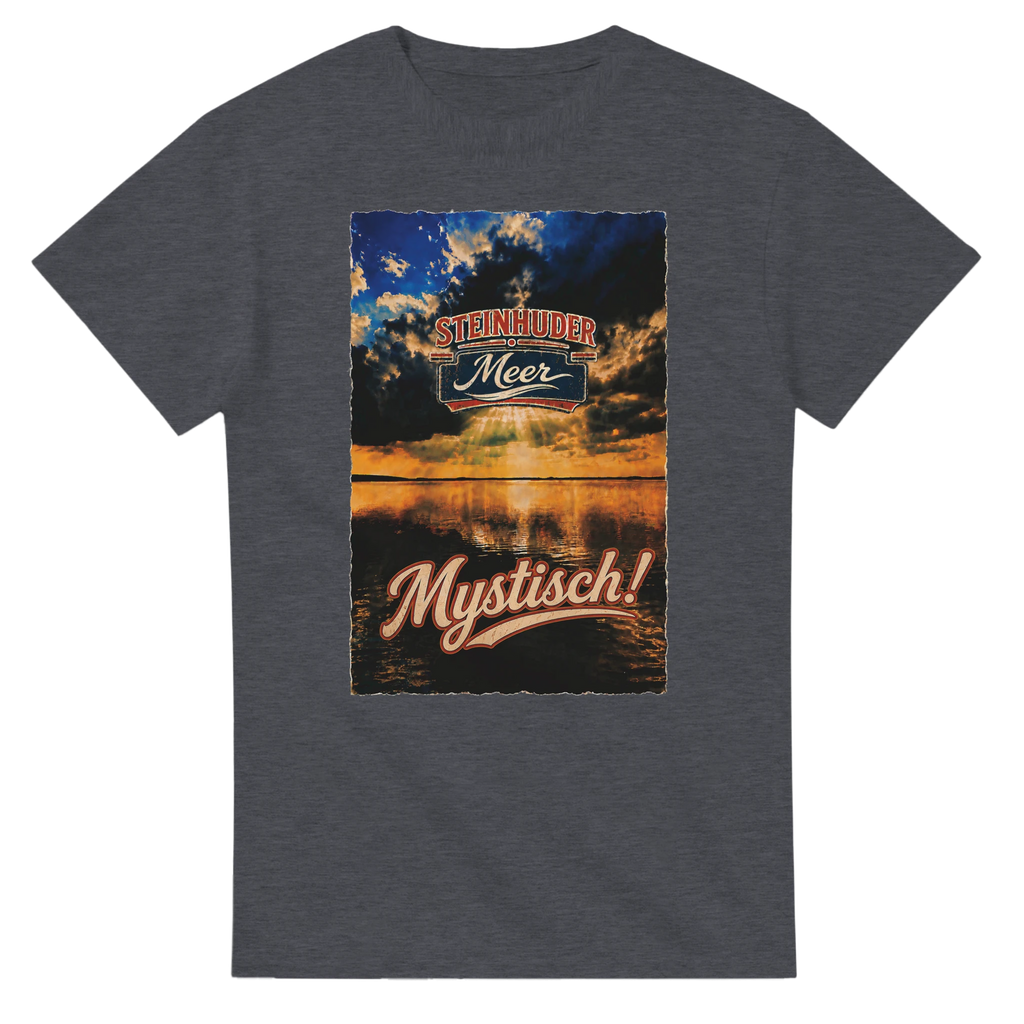 T-Shirt in Natur mit Motiv „Mystisch“
