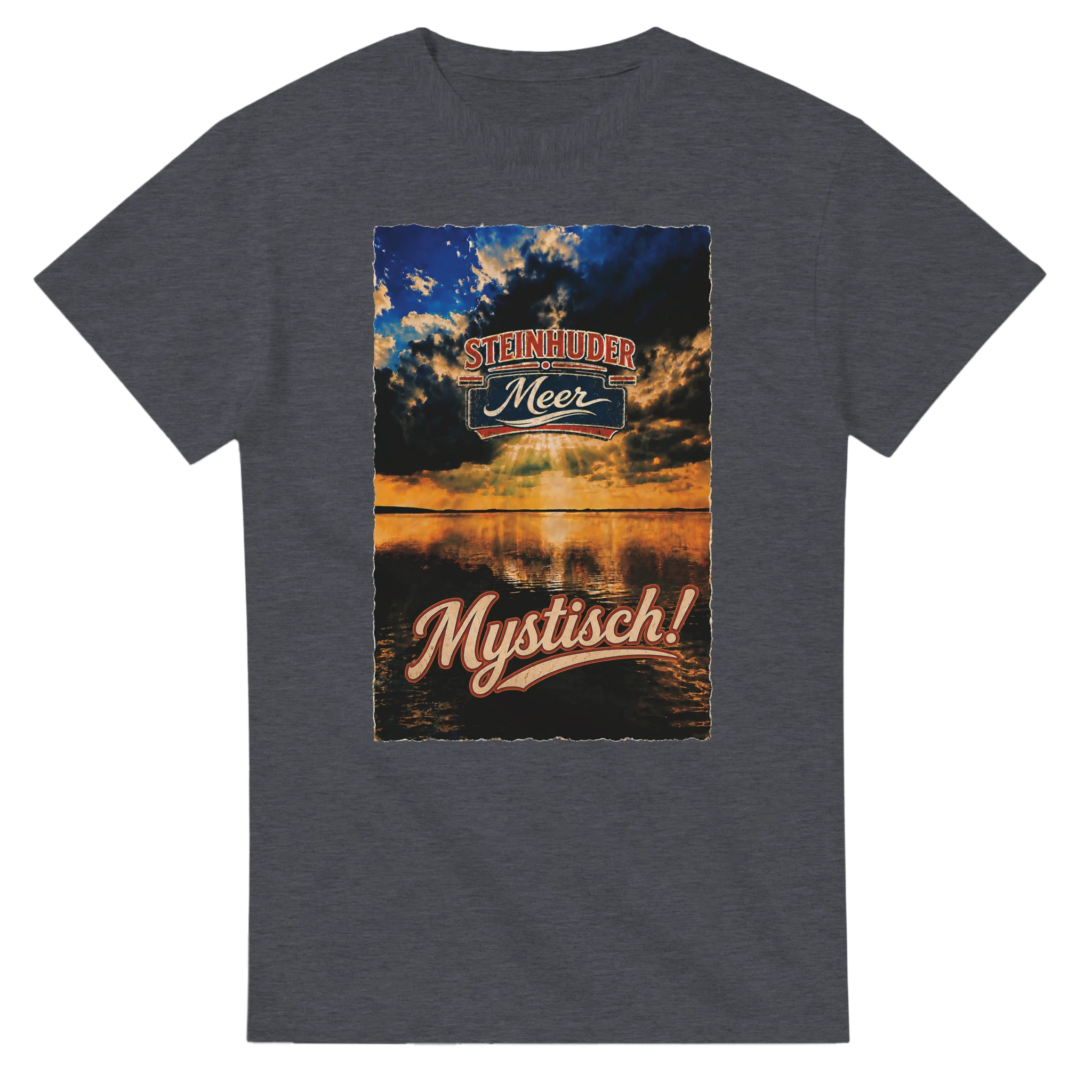 T-Shirt in Natur mit Motiv „Mystisch“
