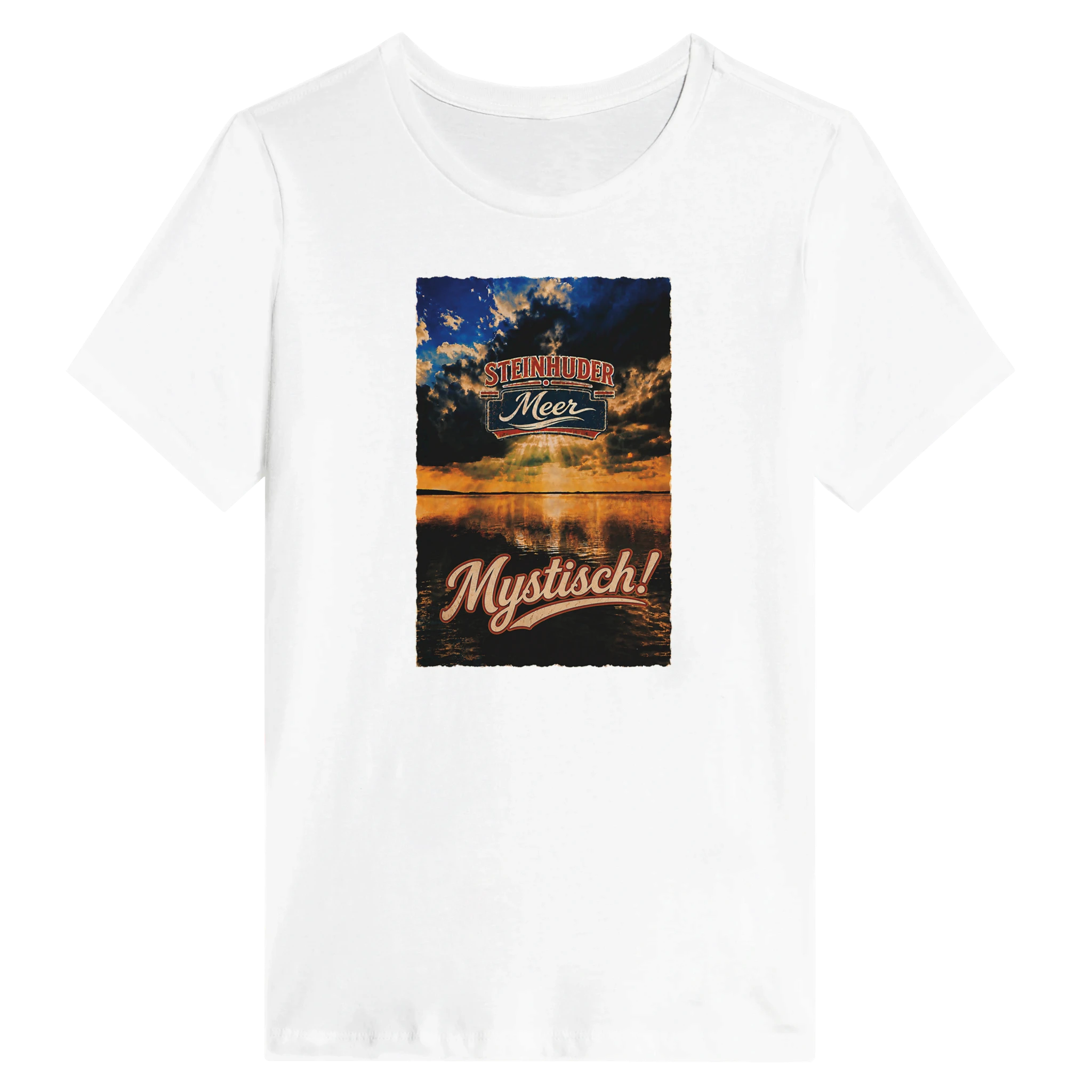 Damen-T-Shirt in Weiß mit Motiv „Mystisch“