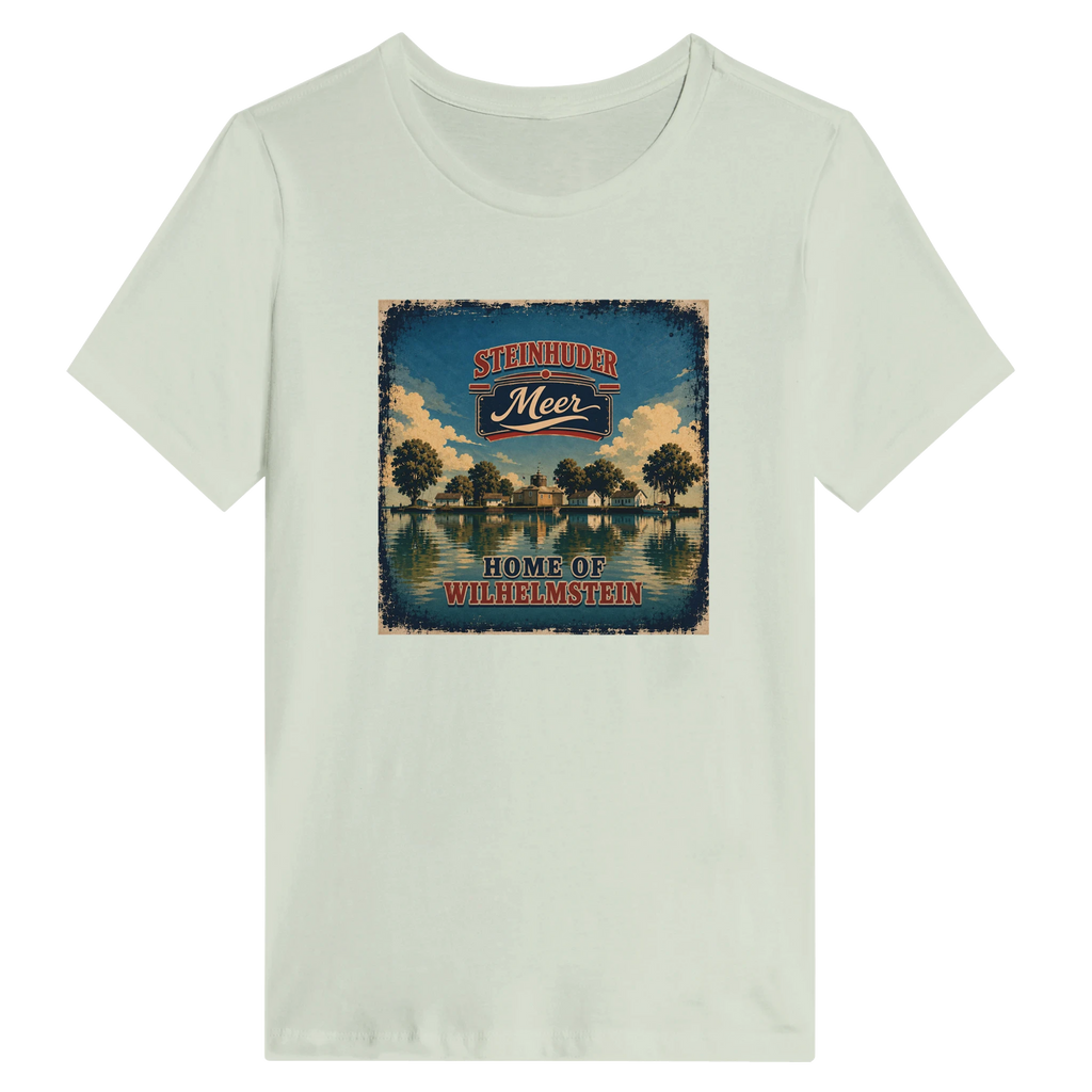 Damen-T-Shirt in Weiß mit Motiv „Insel Wilhelmstein“