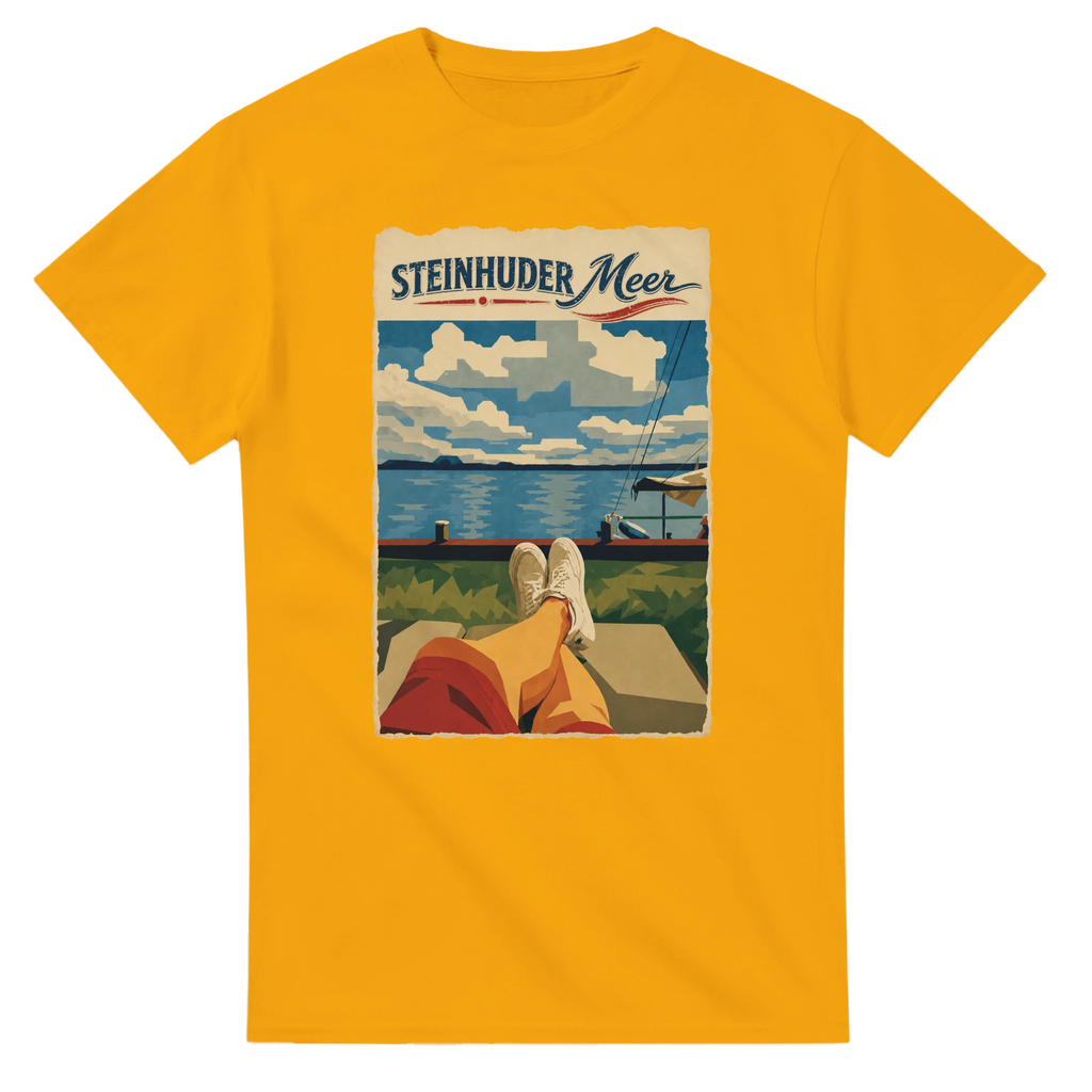 T-Shirt in Natur mit Motiv „Chillout“