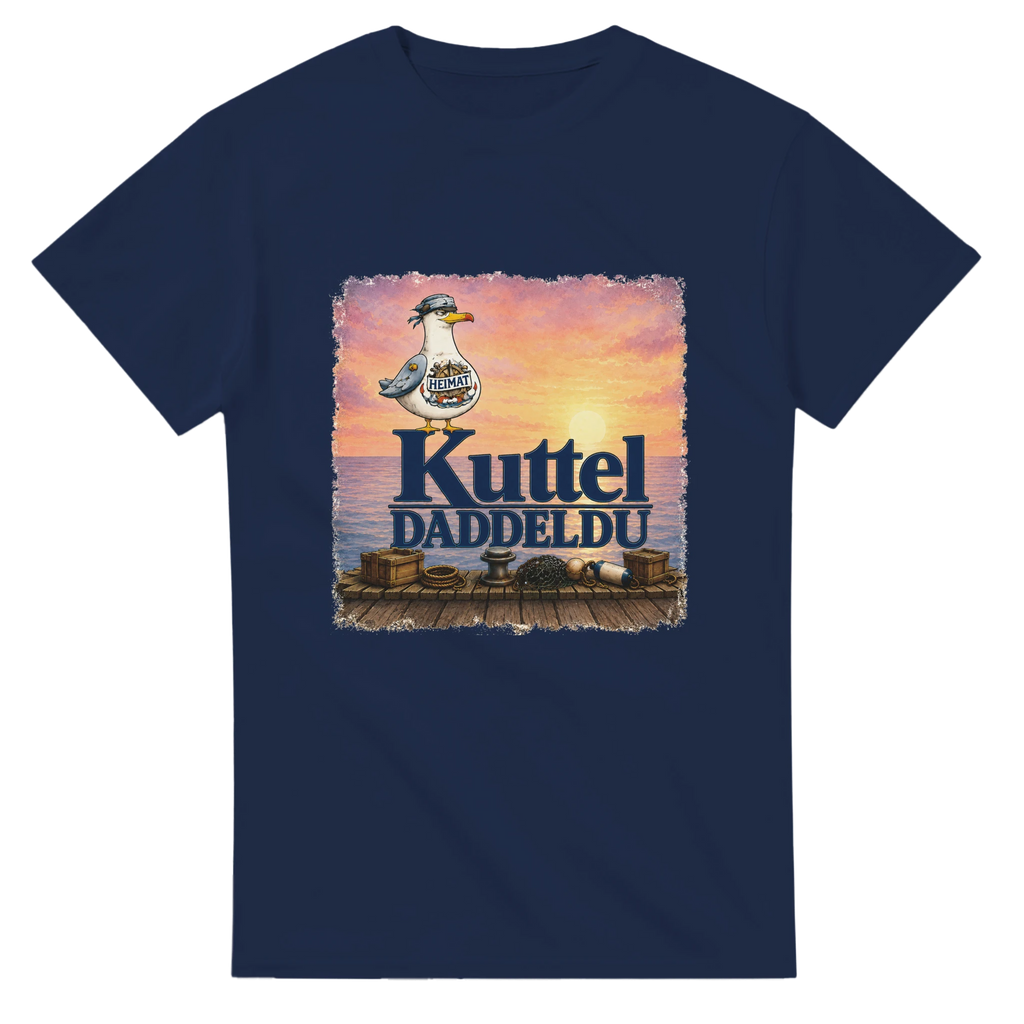 T-Shirt in Weiß mit Motiv „Kuttel Daddeldu“