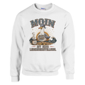 Pullover in Weiß mit Motiv „Moin ist eine Lebenseinstellung Möwe“
