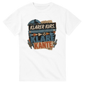 T-Shirt in Weiß mit Motiv „Klarer Kurs. Klare Kante.“