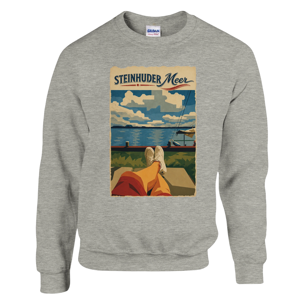 Pullover in Weiß mit Motiv „Chillout“