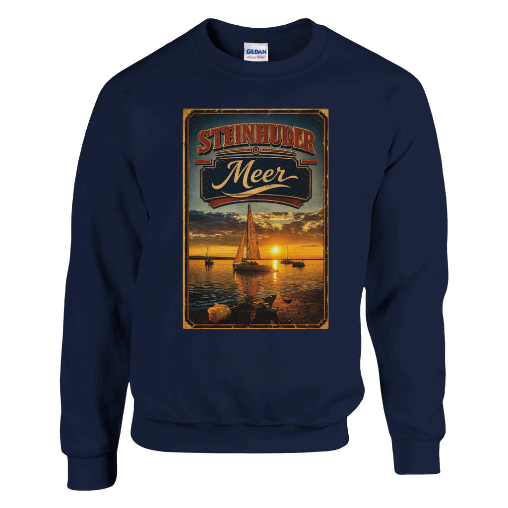 Pullover in Weiß mit Motiv „White Night am Wilhelmstein mit Sunset“