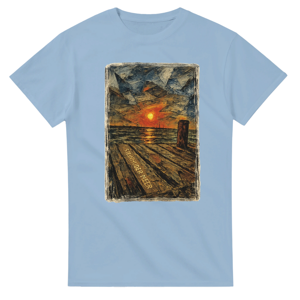 T-Shirt in Natur mit Motiv „Steinhuder Meer Kunst“