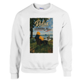 Pullover in Weiß mit Motiv „Relax und Champagner“