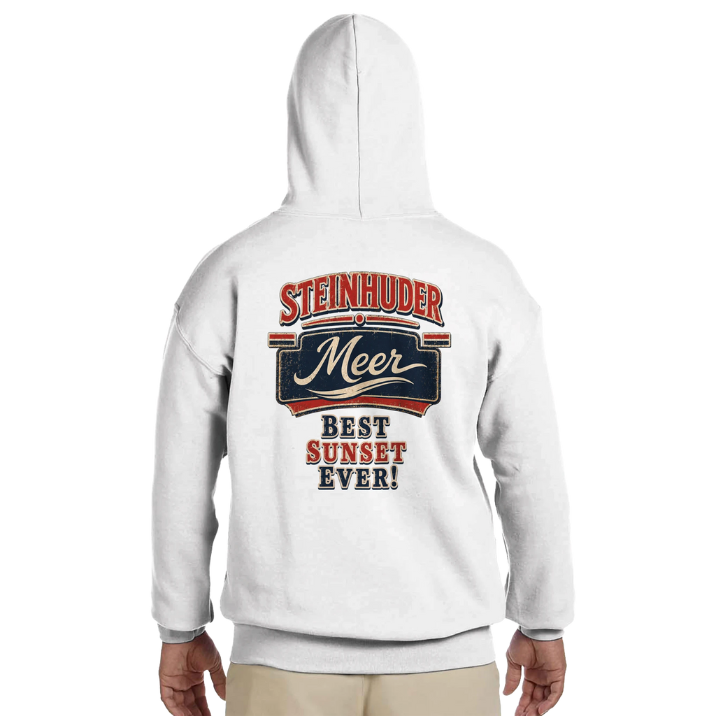 Hoodie in Sand mit Motiv „Best Sunset ever!“