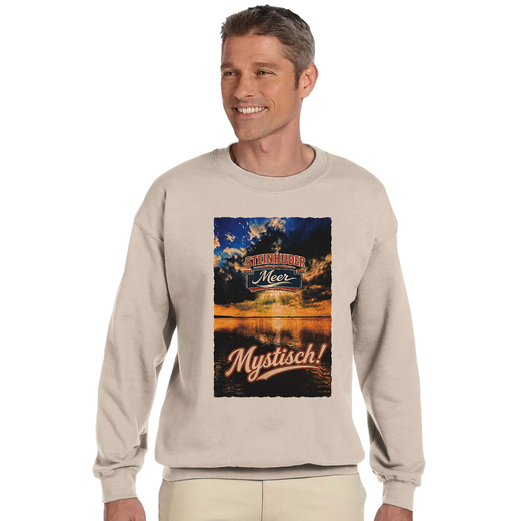 Pullover in Aschgrau mit Motiv „Mystisch“