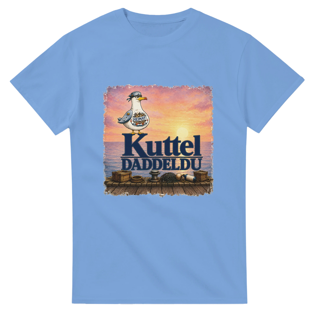 T-Shirt in Weiß mit Motiv „Kuttel Daddeldu“