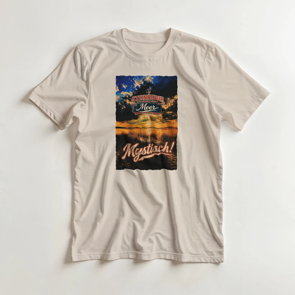 T-Shirt in Sand mit Motiv „Mystisch“