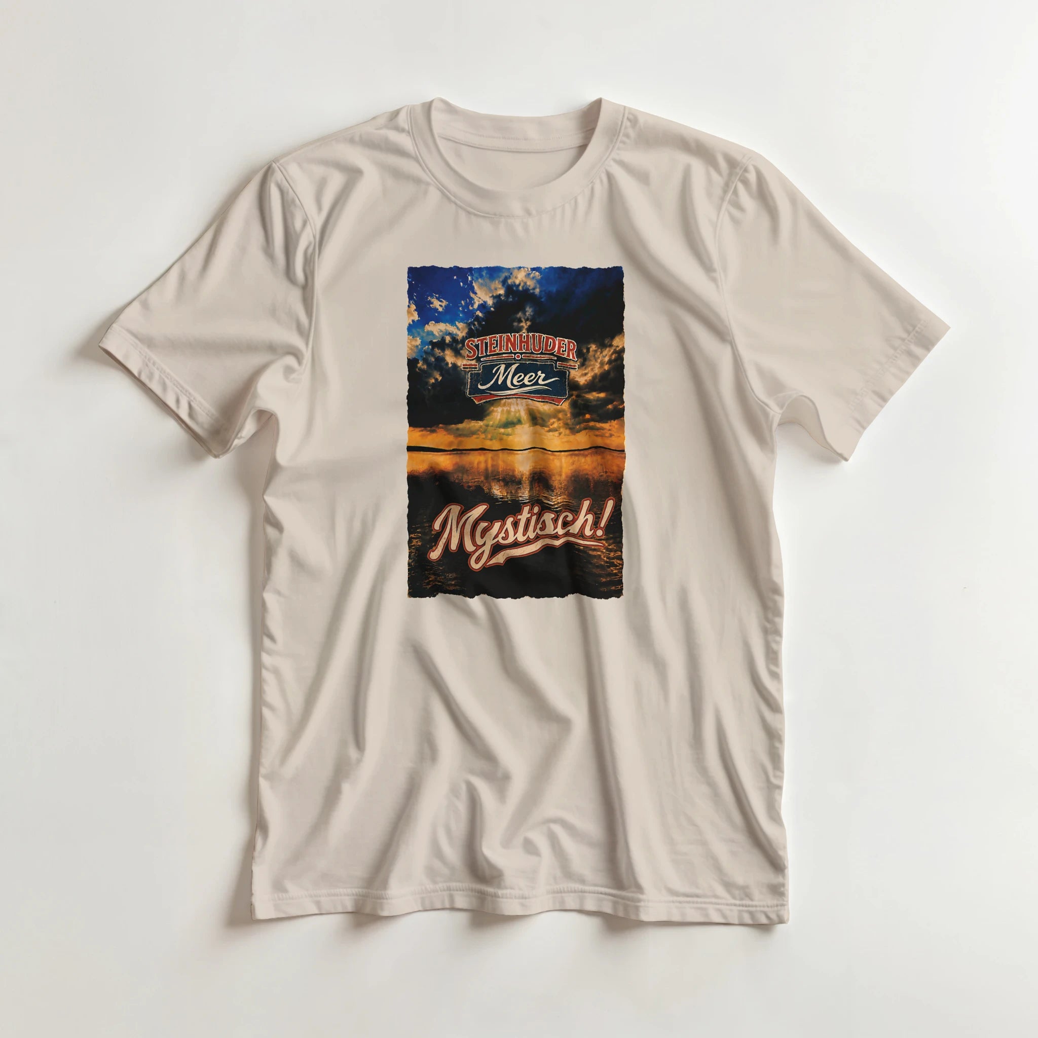 T-Shirt in Sand mit Motiv „Mystisch“