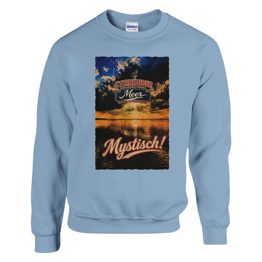 Pullover in Aschgrau mit Motiv „Mystisch“