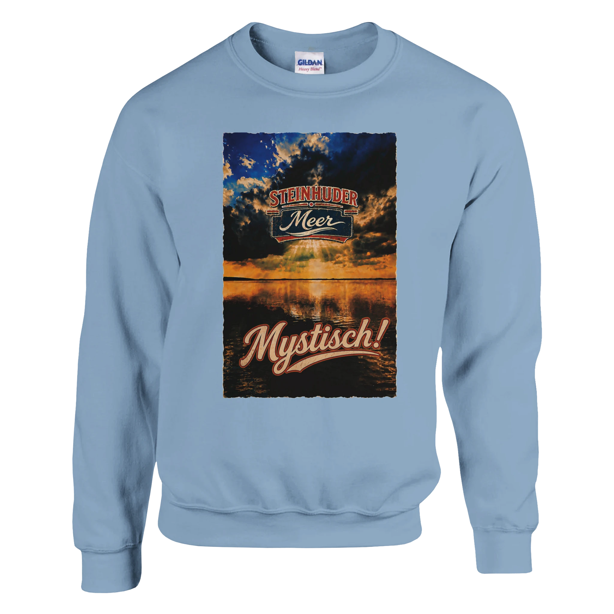 Pullover in Aschgrau mit Motiv „Mystisch“