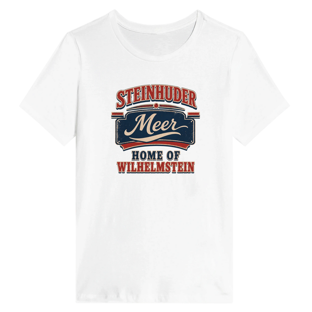Damen-T-Shirt in Weiß mit Motiv „Home of Wilhelmstein“