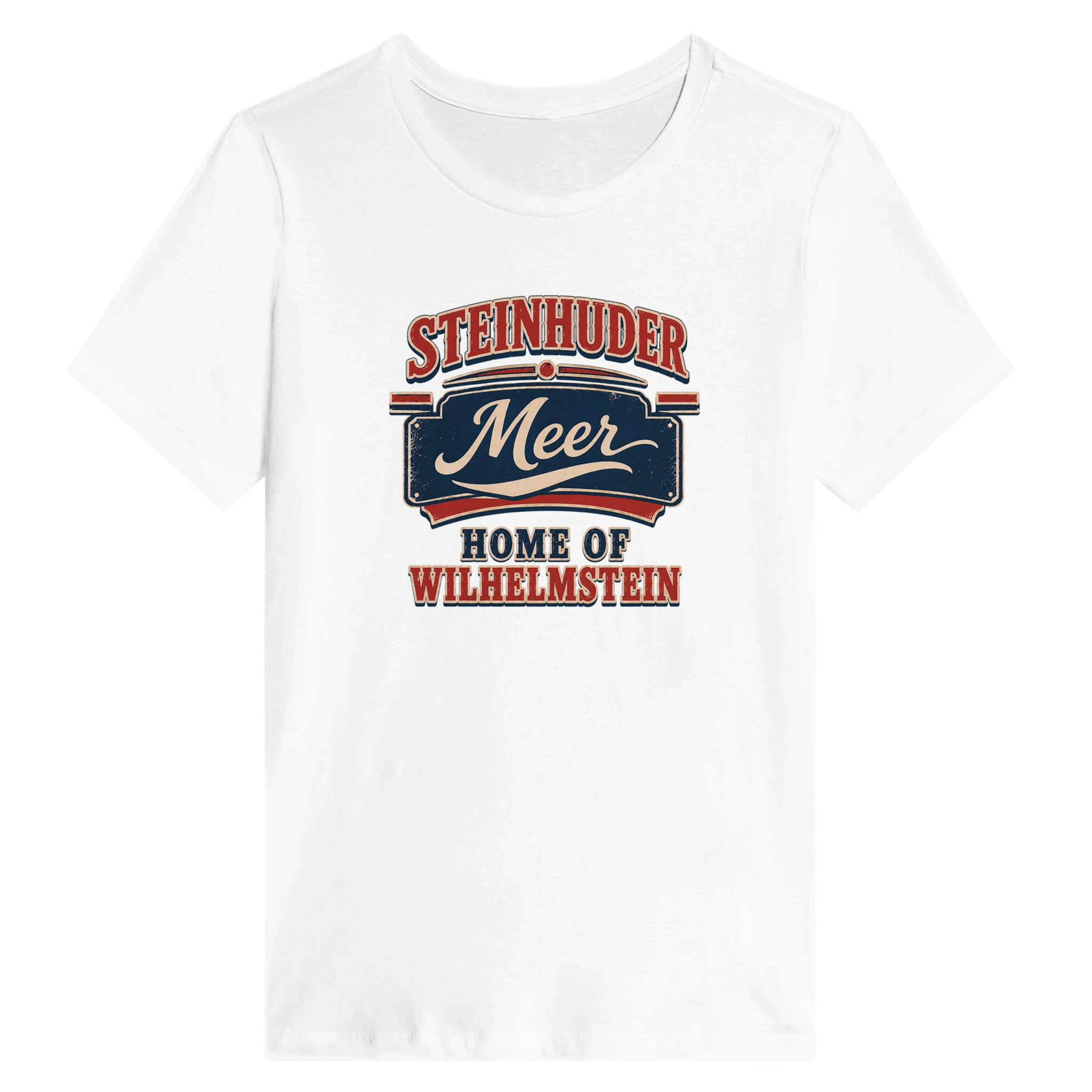 Damen-T-Shirt in Weiß mit Motiv „Home of Wilhelmstein“