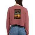 Damen-Pullover in Mauve mit Motiv „White Night am Wilhelmstein mit Sonnenuntergang“