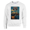 Pullover in Weiß mit Motiv „Kapitän an Bord“