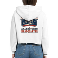 Damen-Hoodie in Weiß mit Motiv „Aalbrötchen“