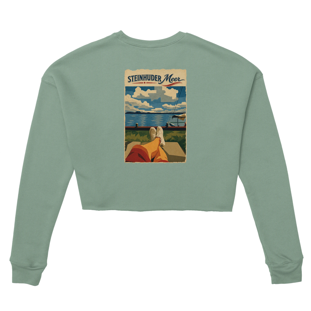 Damen-Pullover in Dunkelgrau meliert mit Motiv „Chillout“